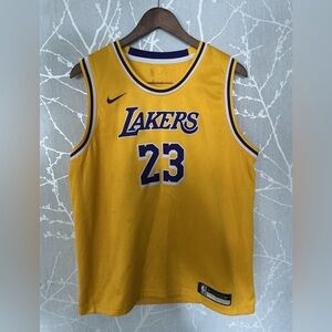 Nike Los Angeles Lakers LeBron James Jersey Yellow